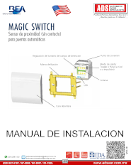 Manual de Instalacion BEA MAGIC SWITCH, ADS Puertas y Portones Automaticos S.A. de C.V.